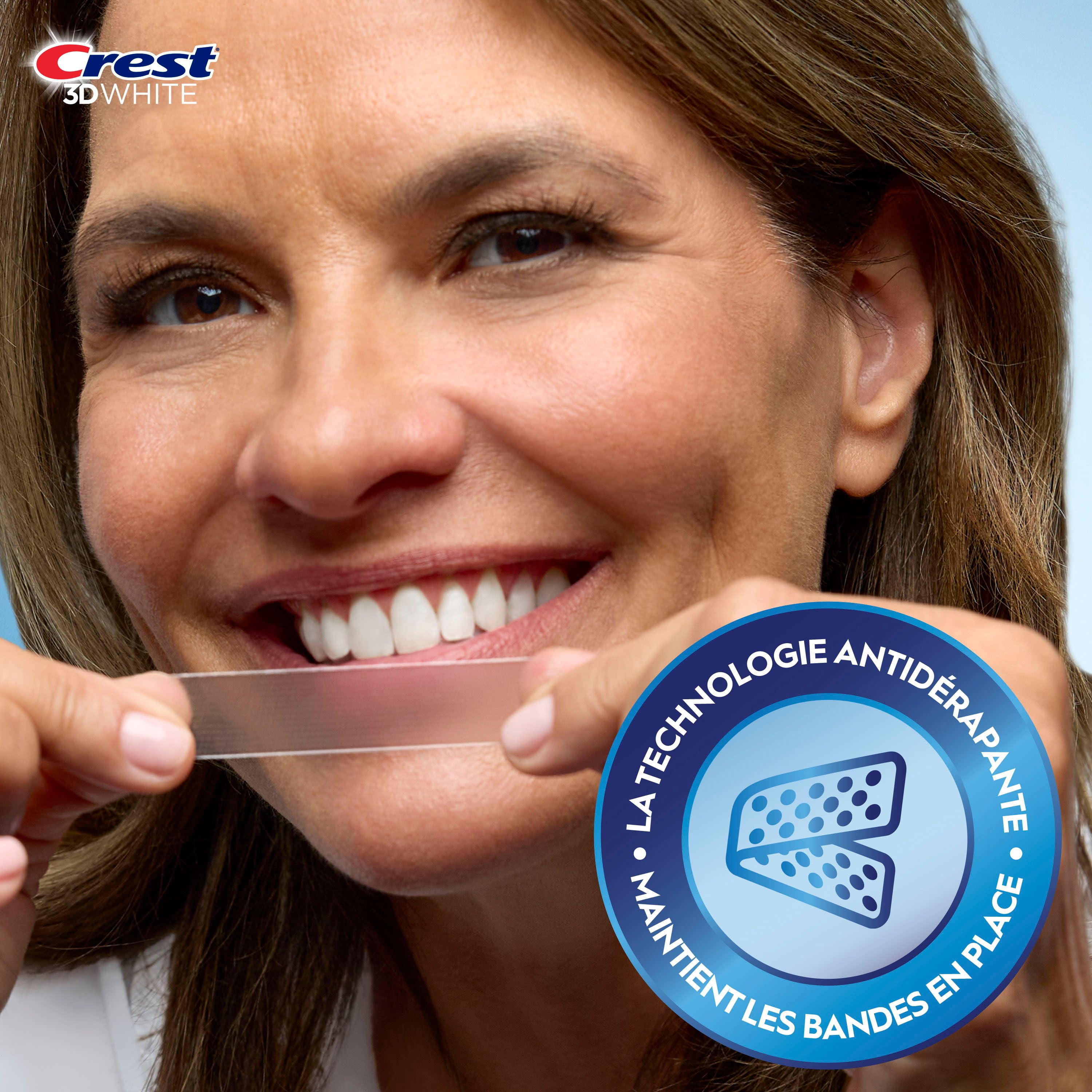 Crest 3DWhitestrips Effet Brillance 3 Jours Trousse de Blanchiment des Dents à Domicile, 3 Traitements, des Dents Plus Blanches en 3 Jours