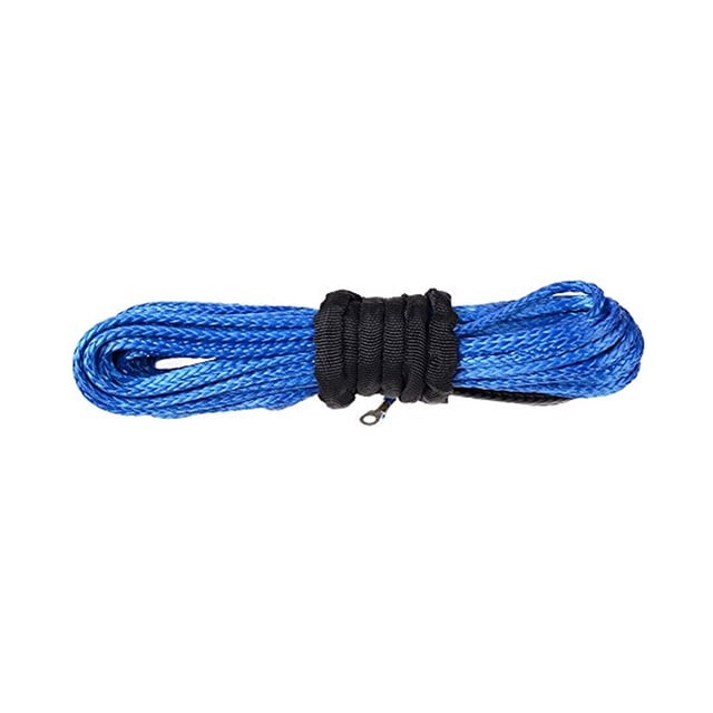 5/16" X 100' BLUE Synthetic Winch Line Cable Rope 13000+ LBs With Sheath (ATV UTV 4X4 4WD OFFROAD) ,Easy to Carry