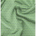 thumbnail image 1 of Soimoi Green Poly Georgette Fabric Fleur_de_lis Damask Print Sewing Fabric Yard 52 Inch Wide, 1 of 6