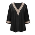 thumbnail image 5 of HVOBTTY Chemises Confortables à Manches Longues pour Femmes, Veste de Complet Décontractée Unie pour Femmes Noire, TTTG, 5 of 5
