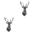 thumbnail image 4 of Wweixi Multifunctional 3D Mirror Deer Wall Sticker For Various Uses Personalized Home black XL 2Set, 4 of 6