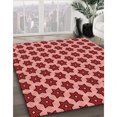 thumbnail image 3 of Ahgly Tapis d'Intérieur Lavable en Machine Carré Rouge Tomate, 4 Pieds Carré, 3 of 7