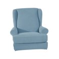 thumbnail image 4 of Wing Back Armchair Covers Wing Sofa Slipcovers Repment Blue Light Blue, 4 of 7