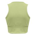 thumbnail image 5 of AherBiu Workout Tops for Women Ribbed Bralette Cropped Tank Top Stretchy Deep V Neck Yoga Cami, 5 of 5