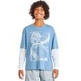 thumbnail image 1 of Athletic Works Boys' Long-Sleeve Fooler T-Shirt, 1 of 3