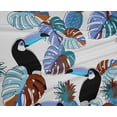 thumbnail image 5 of oneOone Polyester Spandex Blue Fabric Floral Flower With Birds Sewing Craft Projects Fabric Prints By Yard 56 Inch Wide, 5 of 5