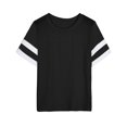 thumbnail image 4 of Chandails à Manches Courtes pour Femmes T-Shirts Surdimensionnés pour Femmes T-Shirts Amples Demi-Manches Col Rond Hauts Color Block Tuniques T-Shirts Surdimensionnés pour Femmes Hauts à Demi-Manches pour Femmes, 4 of 6
