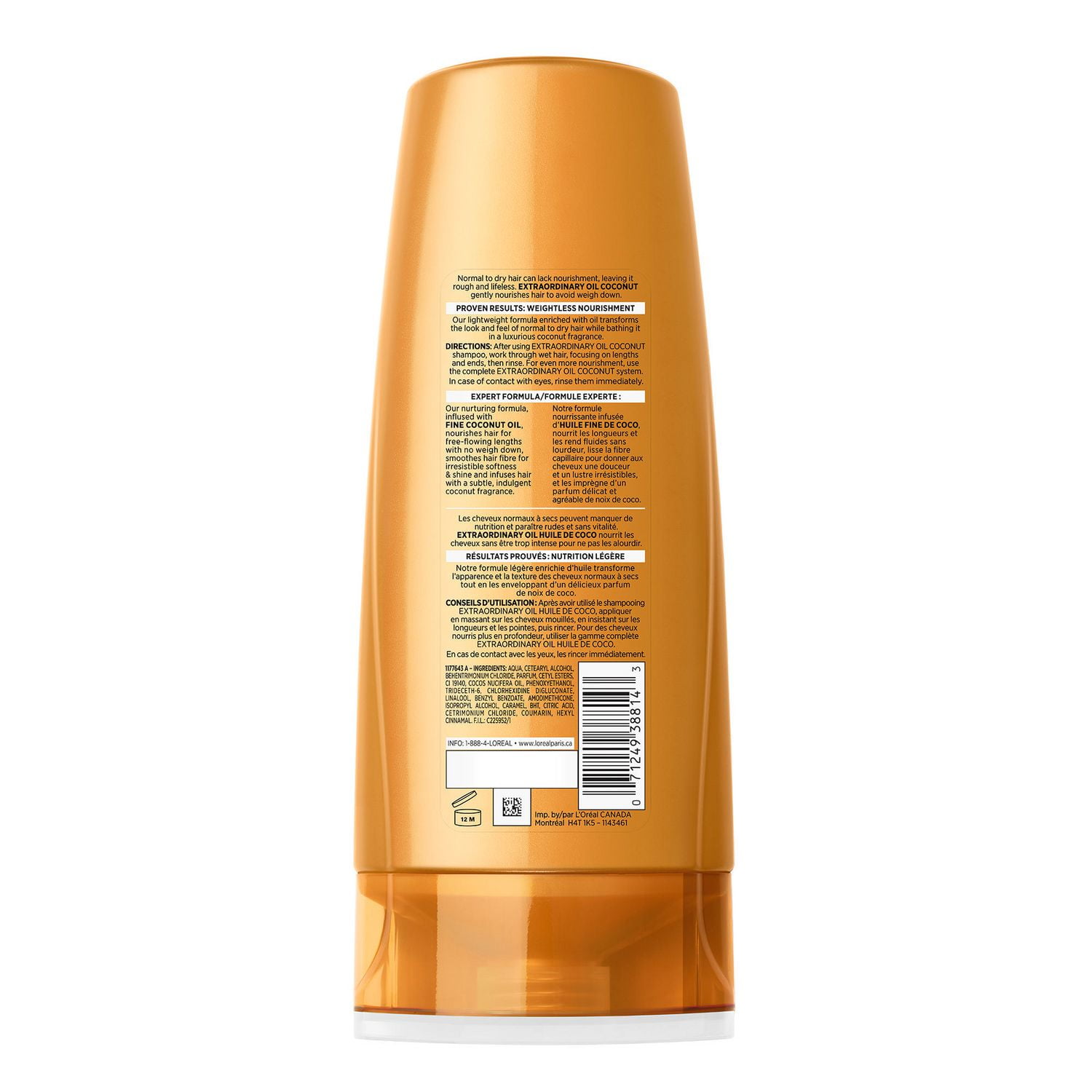 L'Oréal Paris Expertise Capillaire Huile Extraordinaire Revitalisant Huile Fine de Coco