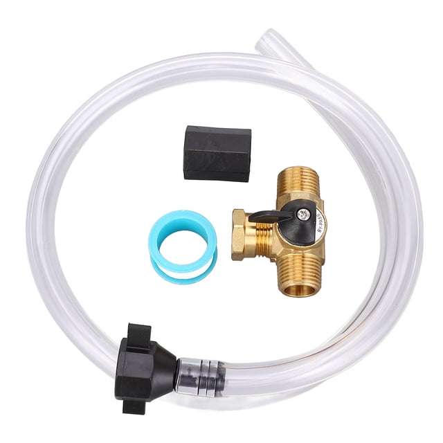 RV Antifreeze Pump Kit, Heat Resistant Double Female Connectors Universal 1/2in NPT RV Winterizing Kit for Winterization