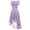 Purple, variant on Mrat Short Sleeve Off-The-Shoulder Dress Maxi Dress Evening Gown Ladies Vintage Princess Floral Lace Cocktail Off Shoulder Party Wedding Dress Boho Dress For Women