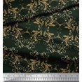 thumbnail image 3 of Soimoi Silk Fabric Filigree Damask Print Fabric by Yard 42 Inch Wide, 3 of 3