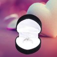 thumbnail image 4 of KTTECTOA Flocking Ring Box Heart-shaped Flip Lid Jewelry Proposal Ring Box Jewelry Gift Packaging Storage Clearance Kitchen Canada Days Home Decor Home, 4 of 6