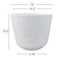 thumbnail image 3 of Mainstays 16in Playa Large White Plastic Planter, 3 of 7