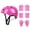 Pink, variant on TIMIFIS Bicycle Helmet, Bike Helmet for Boys and Girls Age 2-8 Years, 7Pcs Multi-Sport Helmet Set Including Helmet Knee Elbow Pad, Helmet for Skateboard Scooter Roller Skating Roller Skating