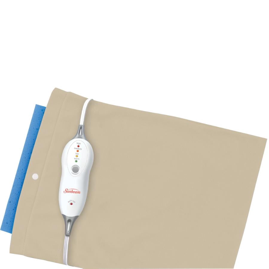 Sunbeam - 12 '' x 24 '' XL Heating Pad with Auto Shut Off, Beige