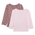 thumbnail image 1 of George Toddler Girls' Knit Top 2-Pack, 1 of 2