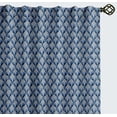 thumbnail image 1 of Vargottam 84 Inch Rod Pocket/Back Tab Cotton Curtains for Windows and Doors- Light Filtering Cotton- Light Filtering Drapes For Doors- Set of 2 Panels, 52"x84"- Monochrome Tropical Print (Blue), 1 of 8