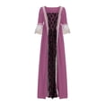 thumbnail image 4 of UPPADA Plus Victorian Dress Taille pour Femmes à Lacets Manches Évasées Robe de Bal avec Corset Soirée Maxi Robes Vintage Robe Cocktail Robes de Mariage Aubaines Vêtements pour Femmes, 4 of 5