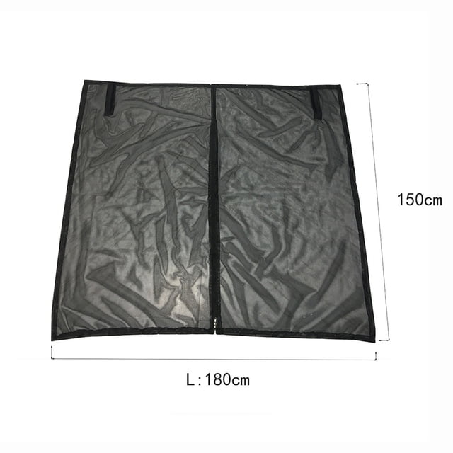 Magnetic Screen Door,Wing Door Boot Cover Sun Protection Size Sun Protection Curtains Magnetic Fly Screen Mesh Mosquito Net for Roof Motorhome Caravan Camping,Screen Door Mesh
