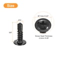 thumbnail image 2 of Unique Bargains Phillips Head Self Tapping Screws, 200pcs #10x5/8' Sheet Metal Screw, 2 of 4