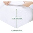thumbnail image 3 of 100% Waterproof Breathable Bamboo Fabric Mattress Protector Bed Bug Proof Machine Washable-King Size, 3 of 8