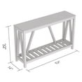 thumbnail image 4 of Table D'Entrée Console, Table D'Appoint-52po Gris Foncé avec 1 Étagère pour Salon, 4 of 4