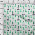 thumbnail image 3 of oneOone Cotton Jersey Green Fabric Beach Craft Projects Decor Fabric Printed By The Yard 58 Inch Wide, 3 of 4
