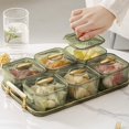 thumbnail image 4 of CHUANK Home Storage & Organisation Fruit Tray Clear Snack Display Tray Candy Snack Tray Nut And Dried Fruit Storage Box Snack Tray For Kitchen And Party Food And Pantry Organization, 4 of 9