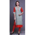 thumbnail image 2 of Bimba Robes Tuniques Droites pour Femmes Kurta d'Été Imprimée, 2 of 6