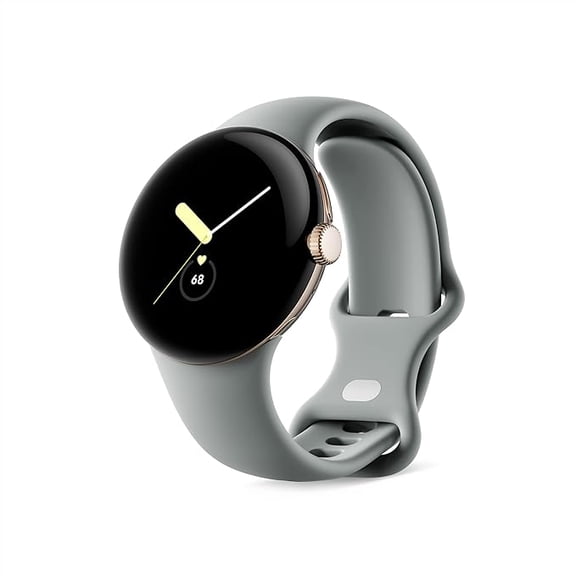 Restored Google Pixel Watch (GPS) 40mm Stainless Steel Case with Active Band Good