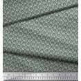 thumbnail image 3 of Soimoi Polyester Crepe Fabric Leaves Small Decor Fabric Printed Yard 52 Inch Wide, 3 of 3