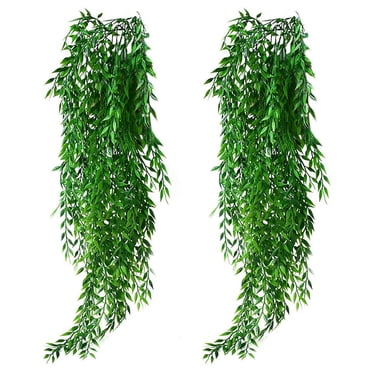 XZNGL Artificial Flowers Artificial Hanging Plant 2 Pcs Hanging Garland Vine Flower Trailing Bracket Plant Artificial Hanging