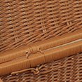 thumbnail image 3 of Woven Woven Picnic Box Plastic Rattan  Retro Woven Storage Box with  Shaped Handle for Outdoor, 3 of 6