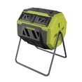 thumbnail image 1 of Sun Joe SJ-CMPS1 All-Season Outdoor Tumbling Composter | Dual Sliding Chamber | 42-Gallon | 2-10 Weeks | BPA-Free Material, 1 of 5