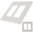 thumbnail image 4 of Screwless Wall Plate 2 Gang Electrical Outlet Cover Plate Switch Plate Cover, 4 of 7