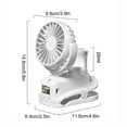 thumbnail image 3 of PRETXORVE Pince Multifonction Vaporisateur Recharge USB Grand Vent Silencieux Ventilateur Mini Rotatif à 360 Degrés, 3 of 9
