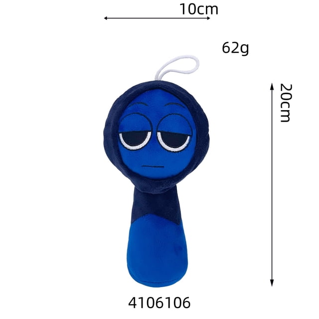 Sprunki Plush Game-Related Plush Toys Dark Blue
