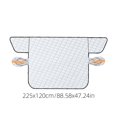 thumbnail image 4 of Windshield Cover for Ice and Snow,Car Windshield Snow Cover for Ice Frost Winter Car Cover Windscreen Covers Thicken Thickness Frost Guard with Side Mirrors Protector for Most Cars Suvs, 4 of 9