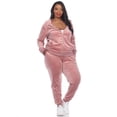 thumbnail image 1 of White Mark Ensemble de Survêtement en Velours pour Femmes, 2 Pcs, 1 of 6