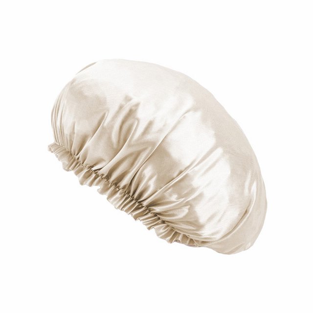 Imitation Silk Lace Round Cap Sleeping Cap Chemotherapy Cap Beauty And Hairdressing Cap Extra Large Reversible Adjustable Satin Cap Sleeping Curly Natural Hair
