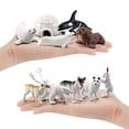 thumbnail image 1 of Simulation Animal Model 18PCS  Arctic Animal Toy Figurines Set Includes White Wolf White Owl White  Arctic  Arctic Husky And Igloo Simulation Animal Model Gift For Kids, 1 of 8