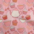 thumbnail image 1 of oneOone Cotton Silk Peach Fabric Tea Party Kettle Sewing Craft Projects Fabric Prints By Yard 42 Inch Wide, 1 of 1