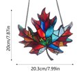 thumbnail image 3 of BKRE Exquisite Maple Leaf Ornament Decorative Hanging Charm For Home Garden And Festival, 3 of 6