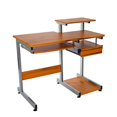 thumbnail image 1 of Techni Mobili Heavy Duty MDF PVC Complete Computer Workstation Desk, Woodgrain, 1 of 4