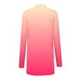 thumbnail image 5 of Yuyuzo Long Cardigan for Women Gradient Color Open Front Draped Tops Fall Winter Casual Cardigan, 5 of 5