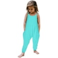 thumbnail image 1 of Girls Jumpsuit Sleeveless Jumpsuits Rompers for Girls Loose Casual Rompers with Pockets Girls Clothes Size 2T, 1 of 4