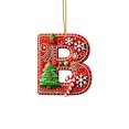 thumbnail image 2 of Hbdhejl 26 Pieces Red Letters Christmas Tree Decorations Candy Cane Letters With Berry Pattern Mini Alphabet Hanging Ornaments Party Home 2D Acrylic Christmas Tree, 2 of 4