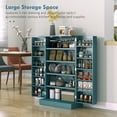 thumbnail image 4 of HOMCOM Armoire de Rangement pour Garde-Manger de Cuisine avec Étagères à 5 Niveaux Bleu Sarcelle, 4 of 10