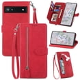 thumbnail image 3 of Case for Google Pixel 6A Zipper Wallet Cover Lanyard Crossbody Neck Strap Compatible with Google Pixel 6A Case, 3 of 5
