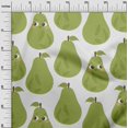 thumbnail image 2 of oneOone Cotton Poplin Light Green Fabric Fruits Craft Projects Decor Fabric Printed By The Yard 56 Inch Wide, 2 of 4